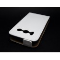 Funda Piel Premium Ultra-Slim Huawei Ascend Y300 Blanca