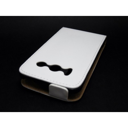 Funda Piel Premium Ultra-Slim Huawei Ascend Y300 Blanca