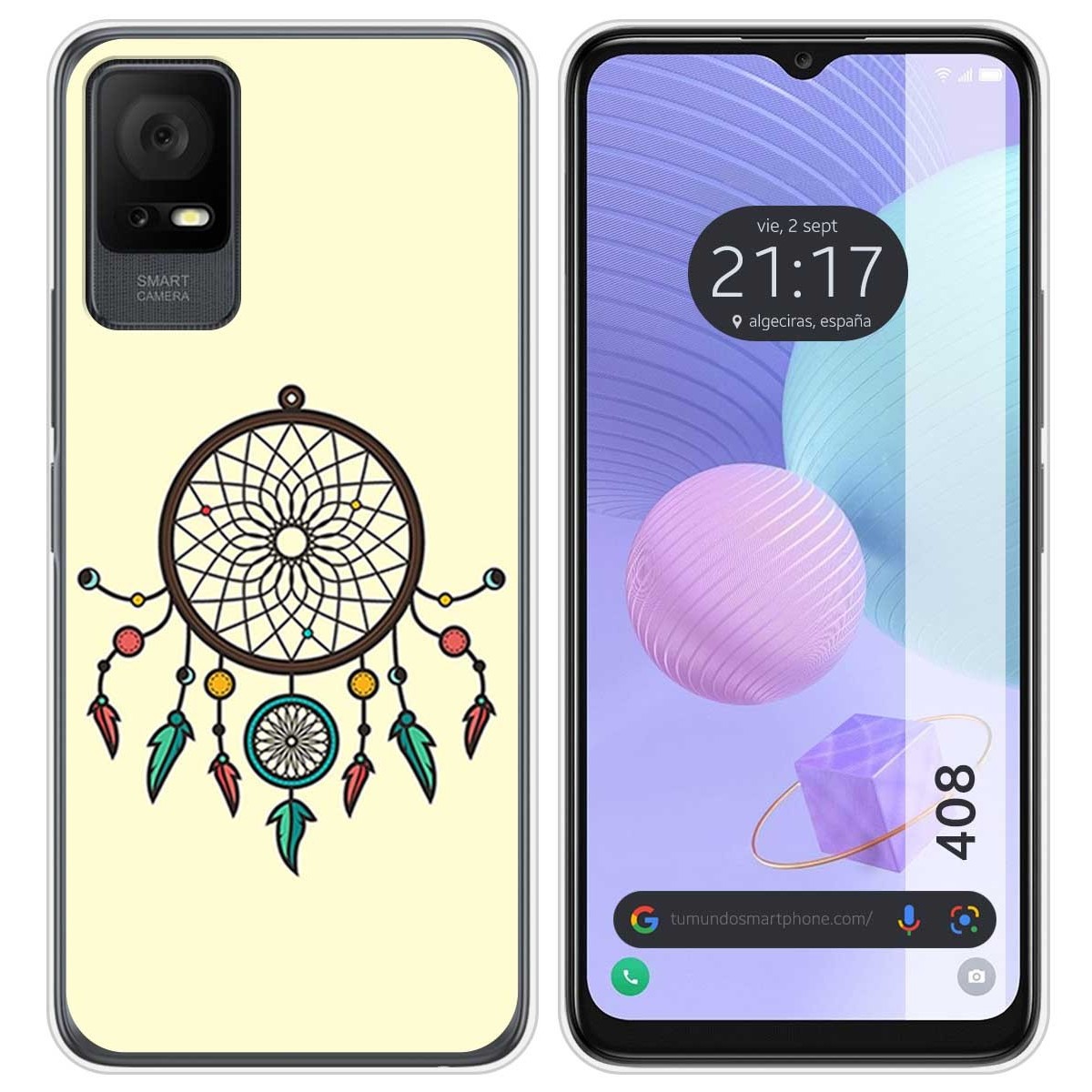 Funda Silicona para TCL 408 diseño Atrapasueños Dibujos