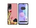 Funda Silicona para TCL 408 diseño Brochas Dibujos