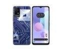 Funda Silicona para TCL 408 diseño Circuito Dibujos