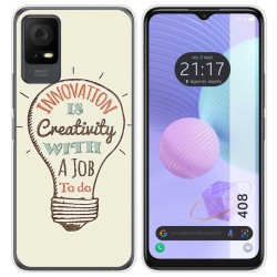 Funda Silicona para TCL 408 diseño Creativity Dibujos