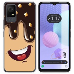 Funda Silicona para TCL 408 diseño Helado Chocolate Dibujos