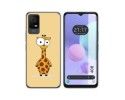 Funda Silicona para TCL 408 diseño Jirafa Dibujos