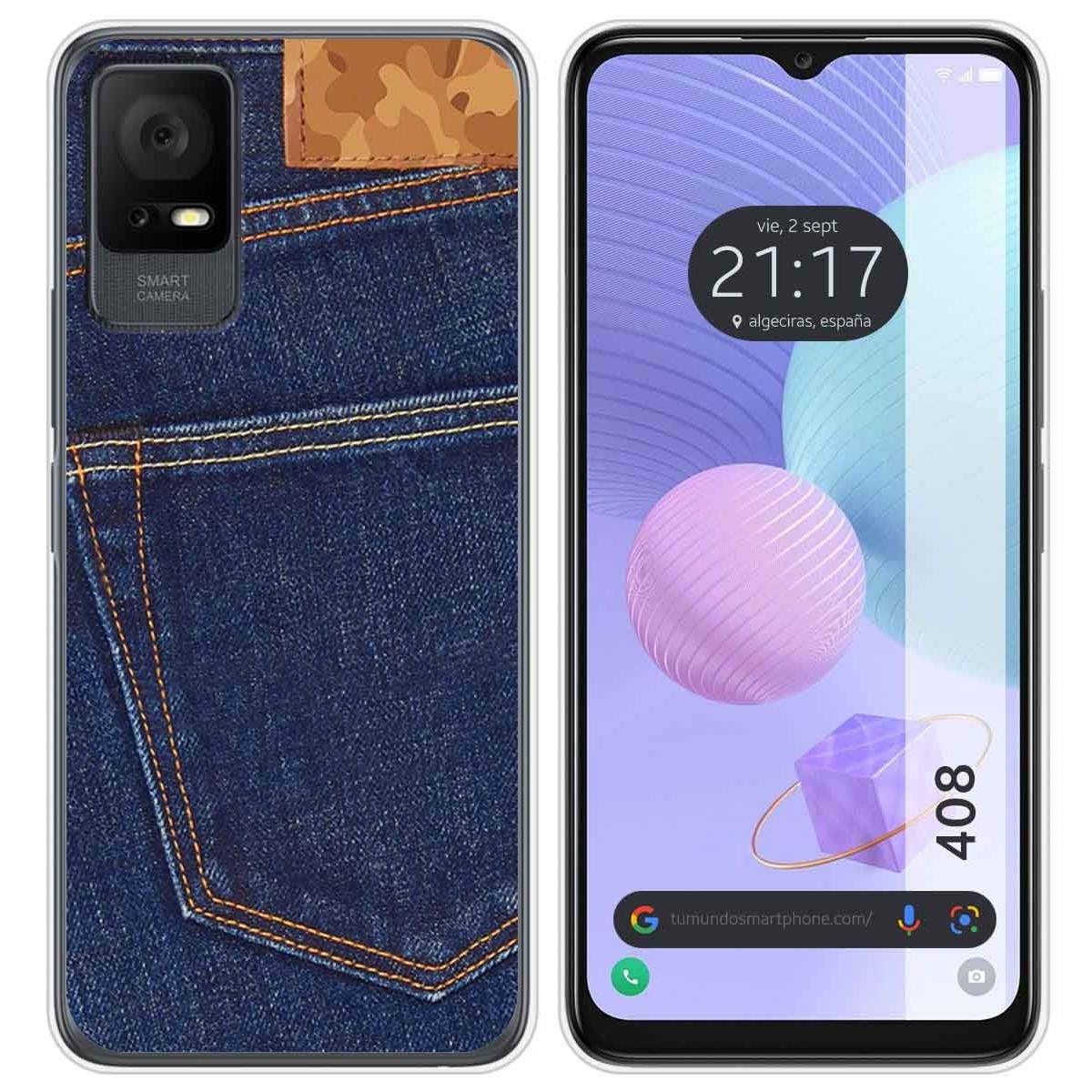 Funda Silicona para TCL 408 diseño Vaquero Dibujos