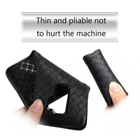 Funda Gel Tpu Tipo Grid Negra para Samsung Galaxy S9 Plus