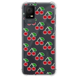 Funda Silicona Antigolpes para TCL 408 diseño Cerezas Dibujos