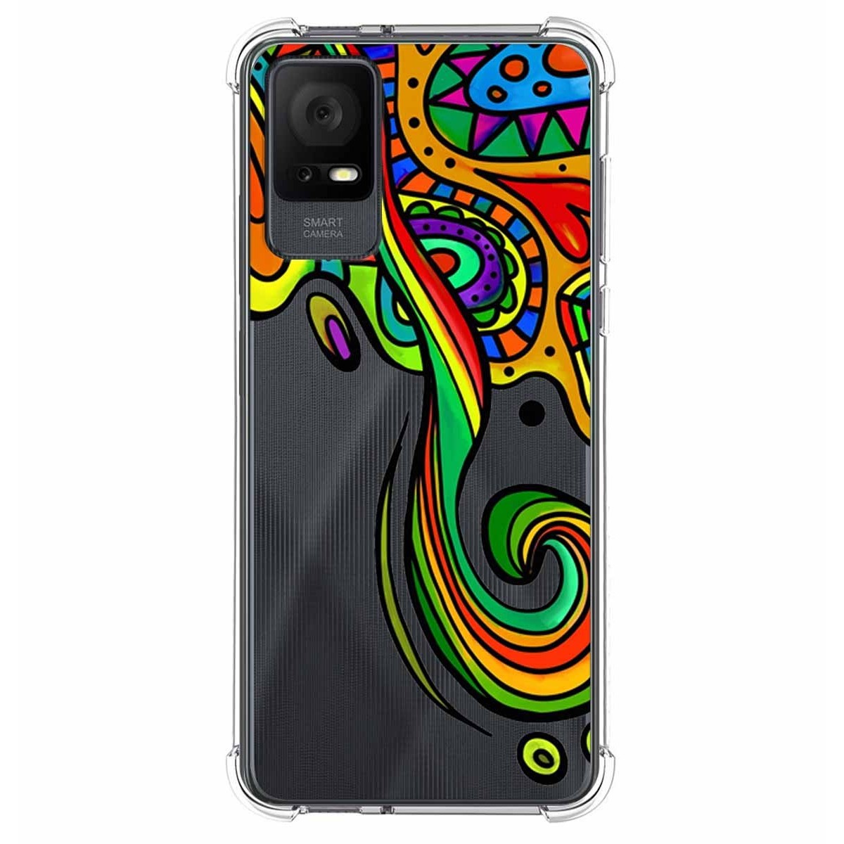 Funda Silicona Antigolpes para TCL 408 diseño Colores Dibujos