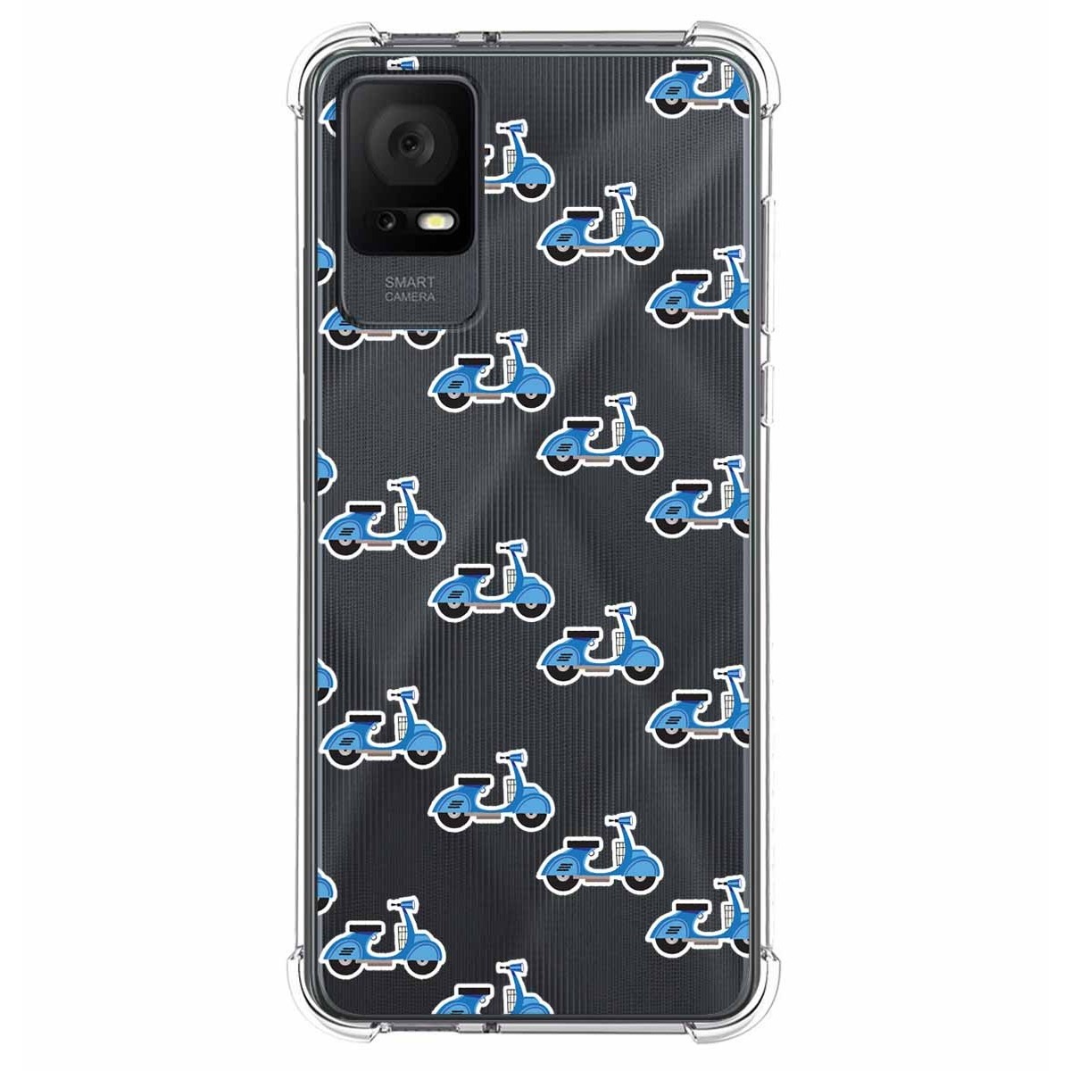 Funda Silicona Antigolpes para TCL 408 diseño Scooter Dibujos