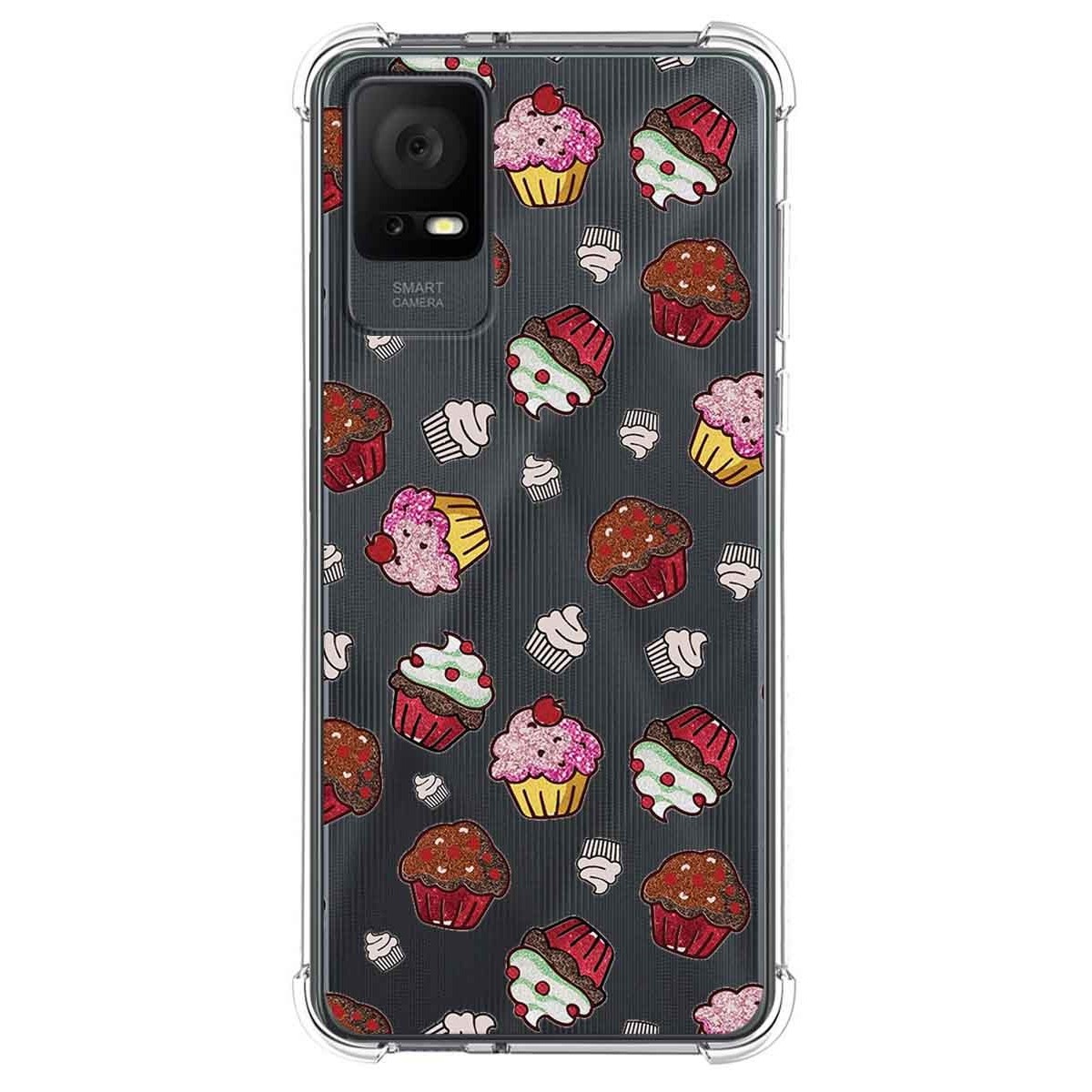 Funda Silicona Antigolpes para TCL 408 diseño Muffins Dibujos