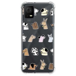 Funda Silicona Antigolpes para TCL 408 diseño Perros Dibujos