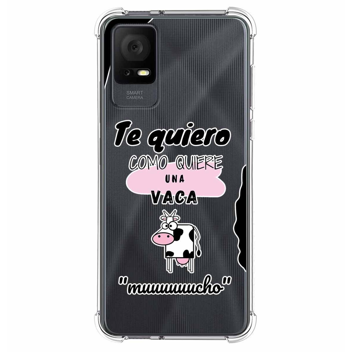 Funda Silicona Antigolpes para TCL 408 diseño Vaca Dibujos