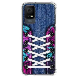 Funda Silicona Antigolpes para TCL 408 diseño Zapatillas 06 Dibujos