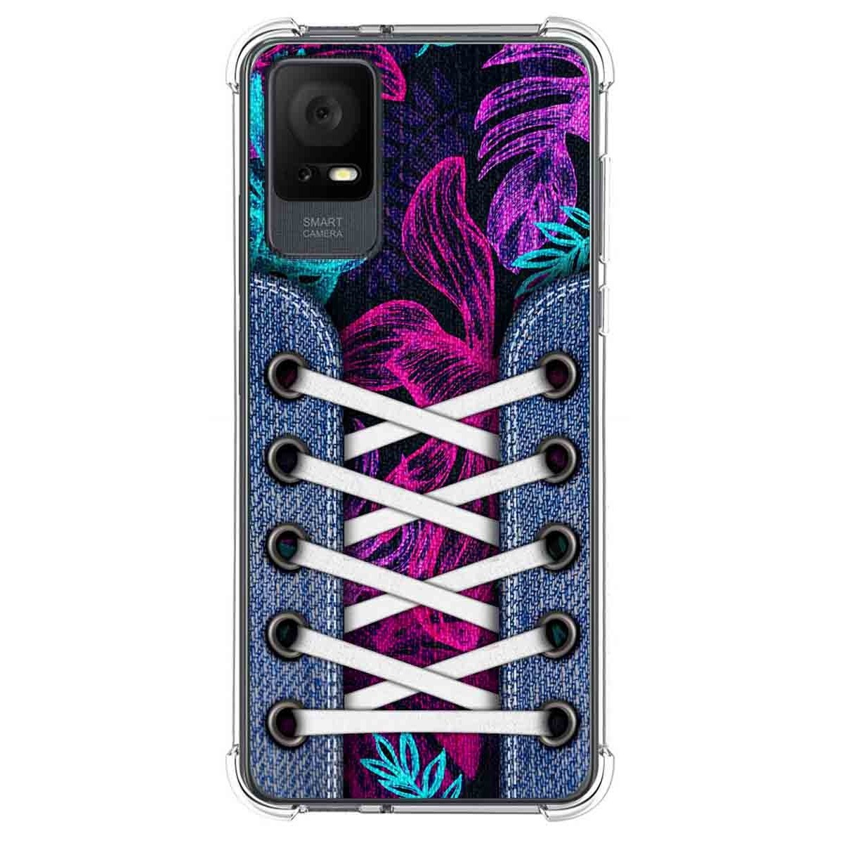 Funda Silicona Antigolpes para TCL 408 diseño Zapatillas 07 Dibujos