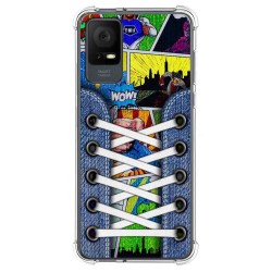 Funda Silicona Antigolpes para TCL 408 diseño Zapatillas 14 Dibujos