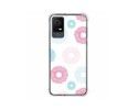Funda Silicona Antigolpes para TCL 408 diseño Flores 06 Dibujos
