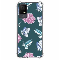 Funda Silicona Antigolpes para TCL 408 diseño Flores 10 Dibujos