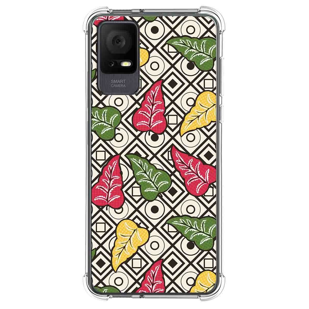 Funda Silicona Antigolpes para TCL 408 diseño Flores 11 Dibujos