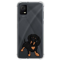 Funda Silicona Antigolpes para TCL 408 diseño Perros 04 Dibujos