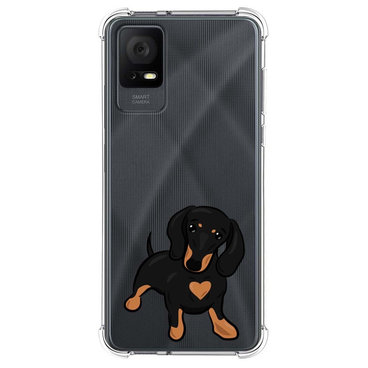 Funda Silicona Antigolpes para TCL 408 diseño Perros 04 Dibujos