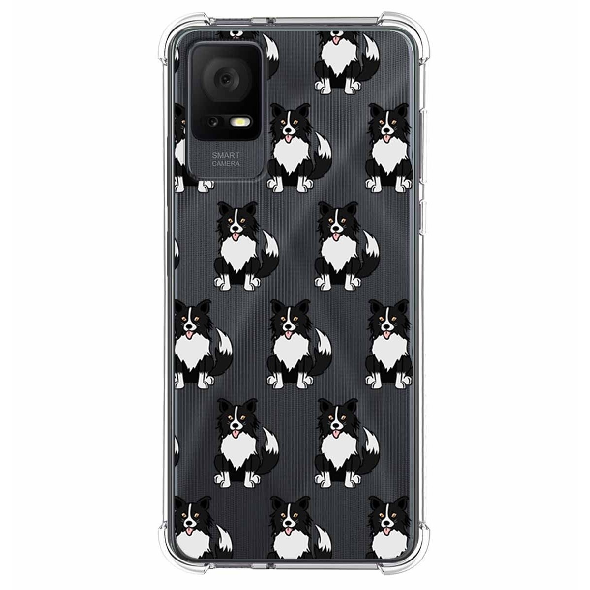 Funda Silicona Antigolpes para TCL 408 diseño Perros 07 Dibujos