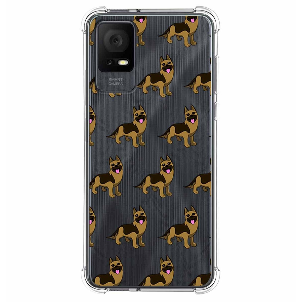 Funda Silicona Antigolpes para TCL 408 diseño Perros 09 Dibujos