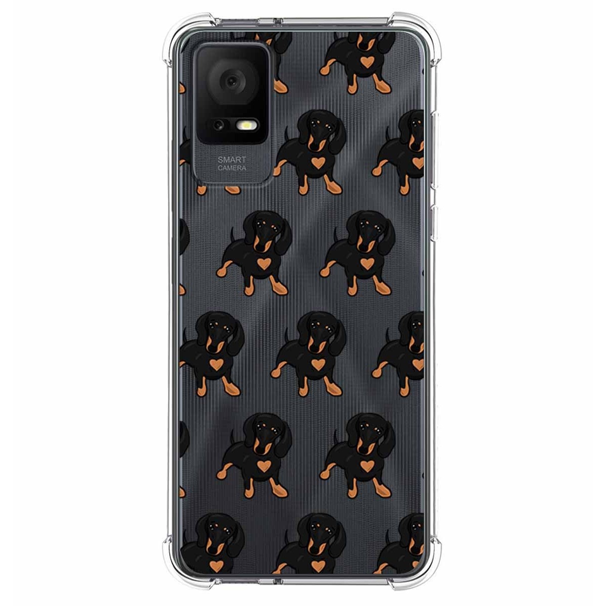 Funda Silicona Antigolpes para TCL 408 diseño Perros 10 Dibujos