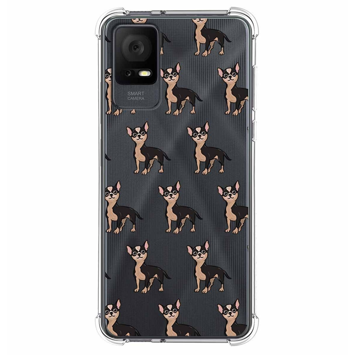 Funda Silicona Antigolpes para TCL 408 diseño Perros 11 Dibujos