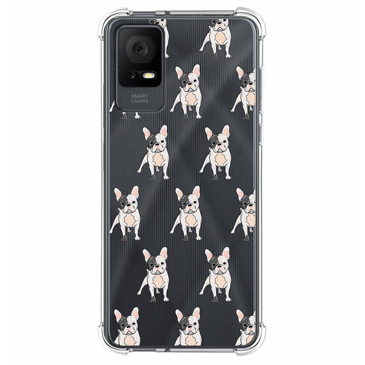 Funda Silicona Antigolpes para TCL 408 diseño Perros 12 Dibujos
