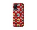 Funda Silicona Líquida Roja para TCL 408 diseño Catrina Dibujos