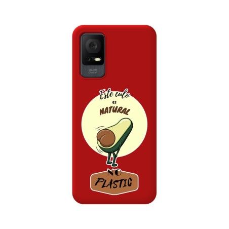 Funda Silicona Líquida Roja para TCL 408 diseño Culo Natural Dibujos