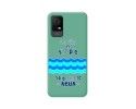 Funda Silicona Líquida Verde para TCL 408 diseño Agua Dibujos