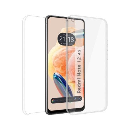 Funda Doble Transparente Pc + Tpu Full Body 360 compatible con Xiaomi Redmi Note 12 4G