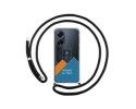 Personaliza tu Funda Colgante Transparente para Oppo A98 5G con Cordon Negro Dibujo Personalizada