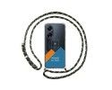 Personaliza tu Funda Colgante Transparente para Oppo A98 5G con Cordon Verde / Dorado Dibujo Personalizada