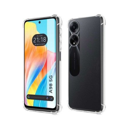 Funda Silicona Antigolpes Transparente para Oppo A98 5G