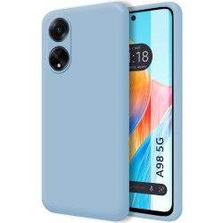 Funda Silicona Líquida Ultra Suave para Oppo A98 5G color Azul