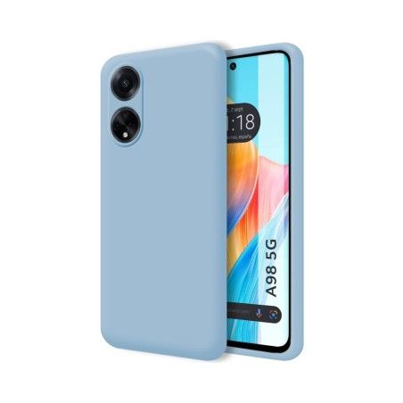 Funda Silicona Líquida Ultra Suave para Oppo A98 5G color Azul