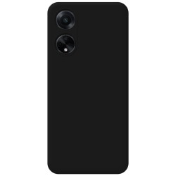 Funda Silicona Líquida Ultra Suave para Oppo A98 5G color Negro 2
