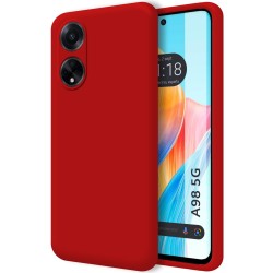 Funda Silicona Líquida Ultra Suave para Oppo A98 5G color Rojo
