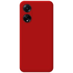 Funda Silicona Líquida Ultra Suave para Oppo A98 5G color Rojo 2