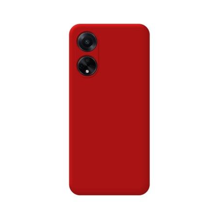 Funda Silicona Líquida Ultra Suave para Oppo A98 5G color Rojo