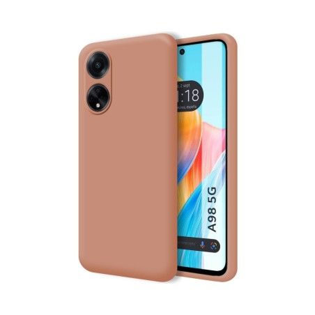 Funda Silicona Líquida Ultra Suave para Oppo A98 5G color Rosa