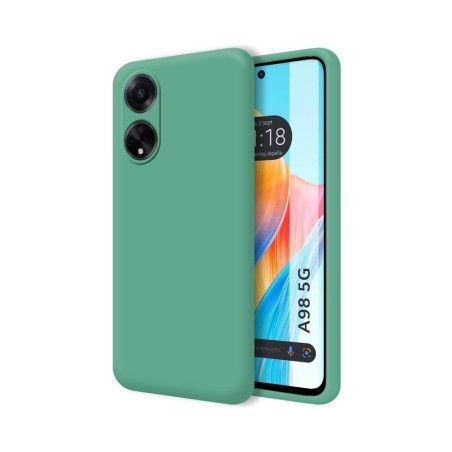 Funda Silicona Líquida Ultra Suave para Oppo A98 5G color Verde