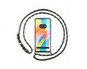 Funda Colgante Transparente para Oppo A98 5G con Cordon Verde / Dorado