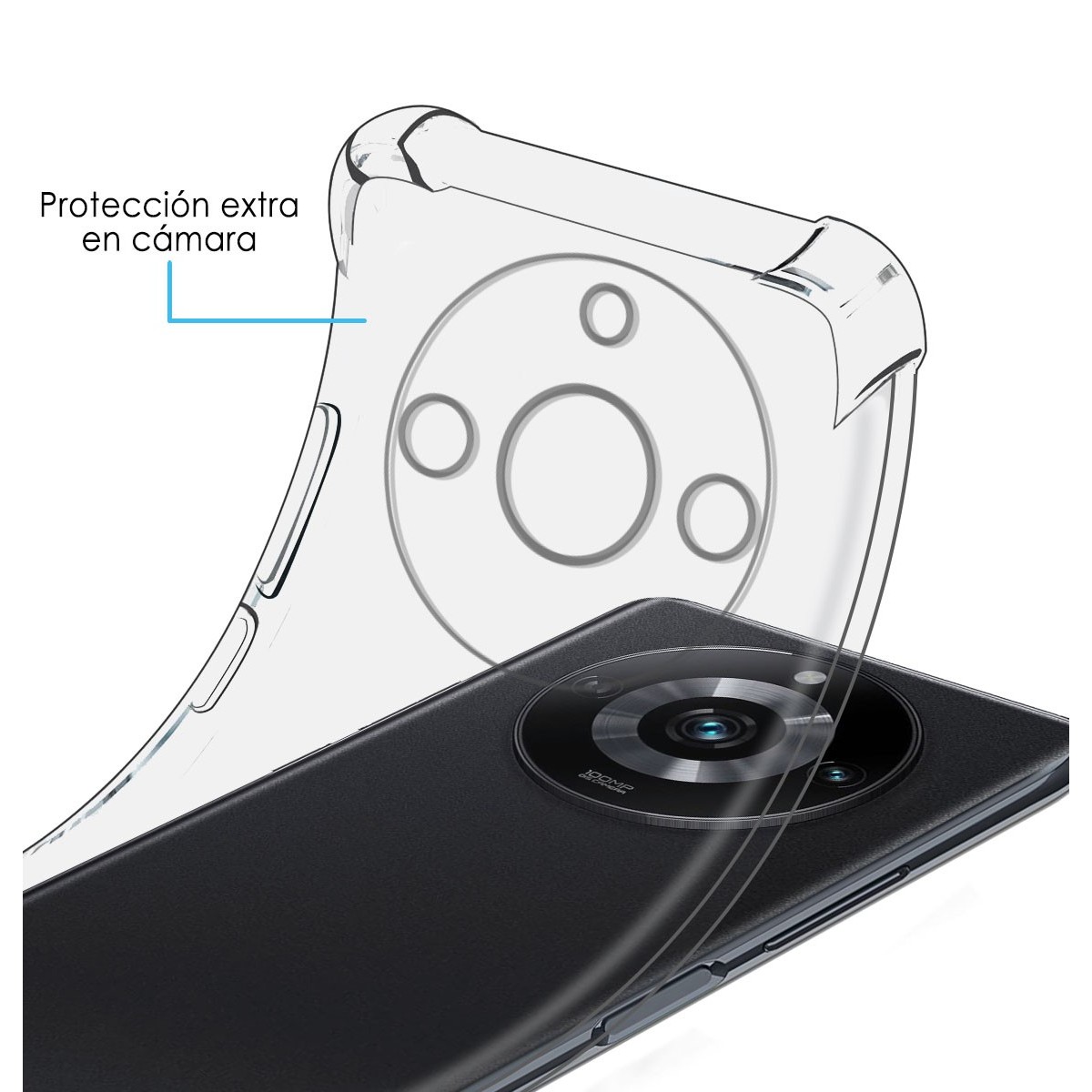 Funda Silicona Antigolpes Transparente para Realme 11 Pro / 11 Pro+ Plus