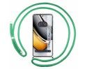 Funda Colgante Transparente para Realme 11 Pro / 11 Pro+ Plus con Cordon Verde Agua