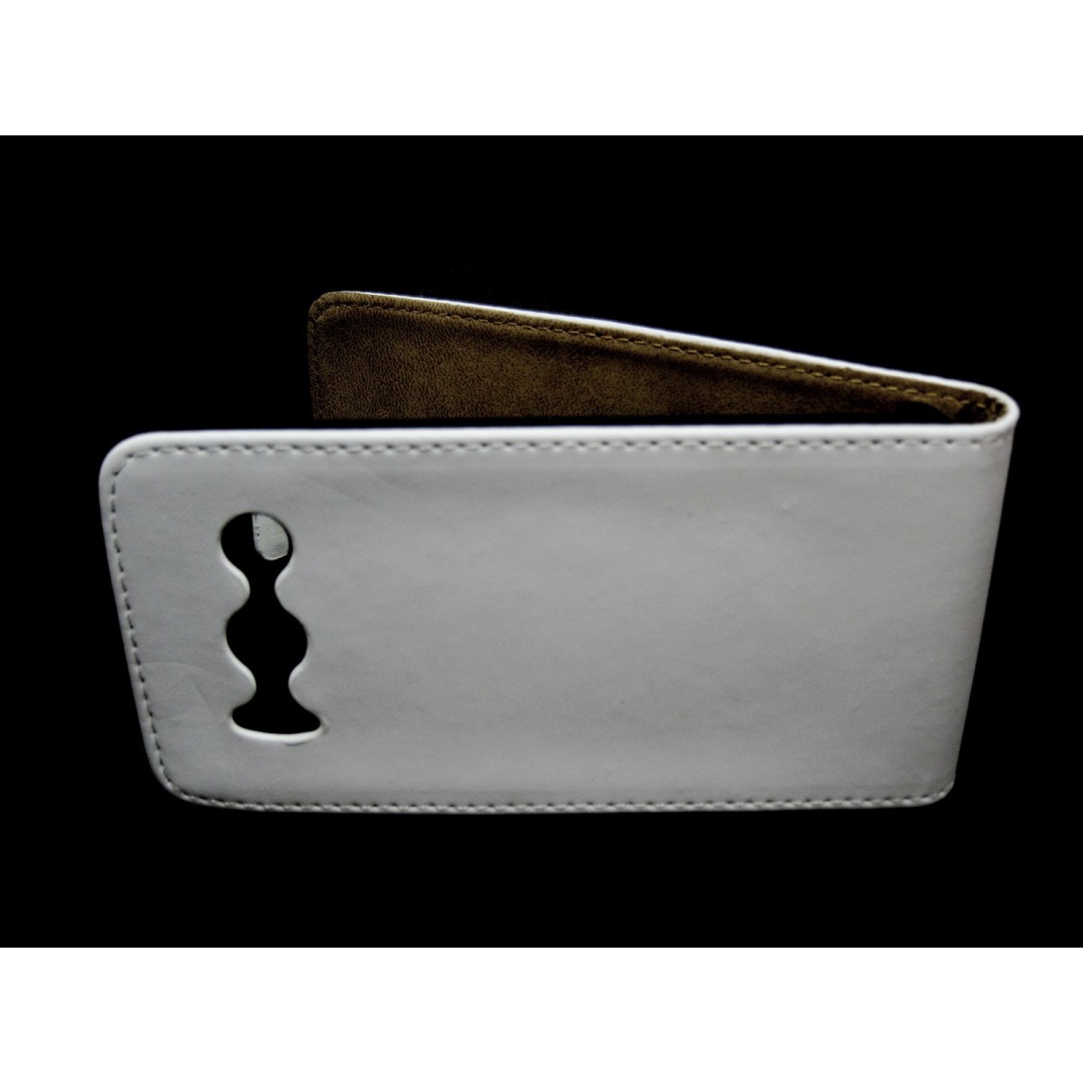 Funda Piel Premium Ultra-Slim Huawei Ascend Y300 Blanca