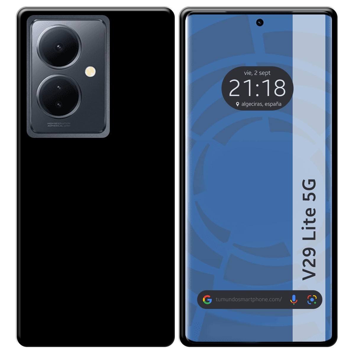 Funda Silicona Gel TPU Negra para Vivo V29 Lite 5G
