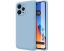 Funda Silicona Líquida Ultra Suave compatible con Xiaomi Redmi 12 color Azul